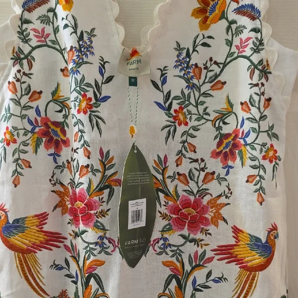 Farm Rio Floral White Dress - Picture 5 of 10